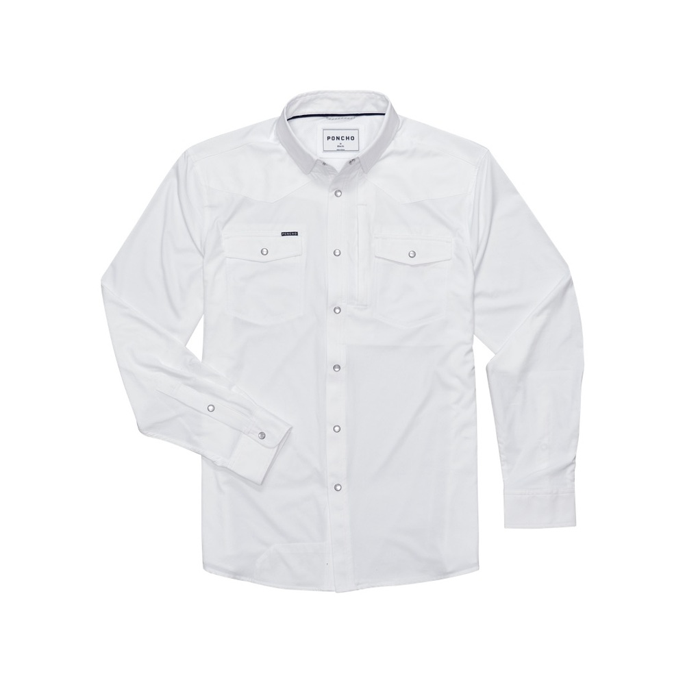Poncho Odessa White Long Sleeve Shirt